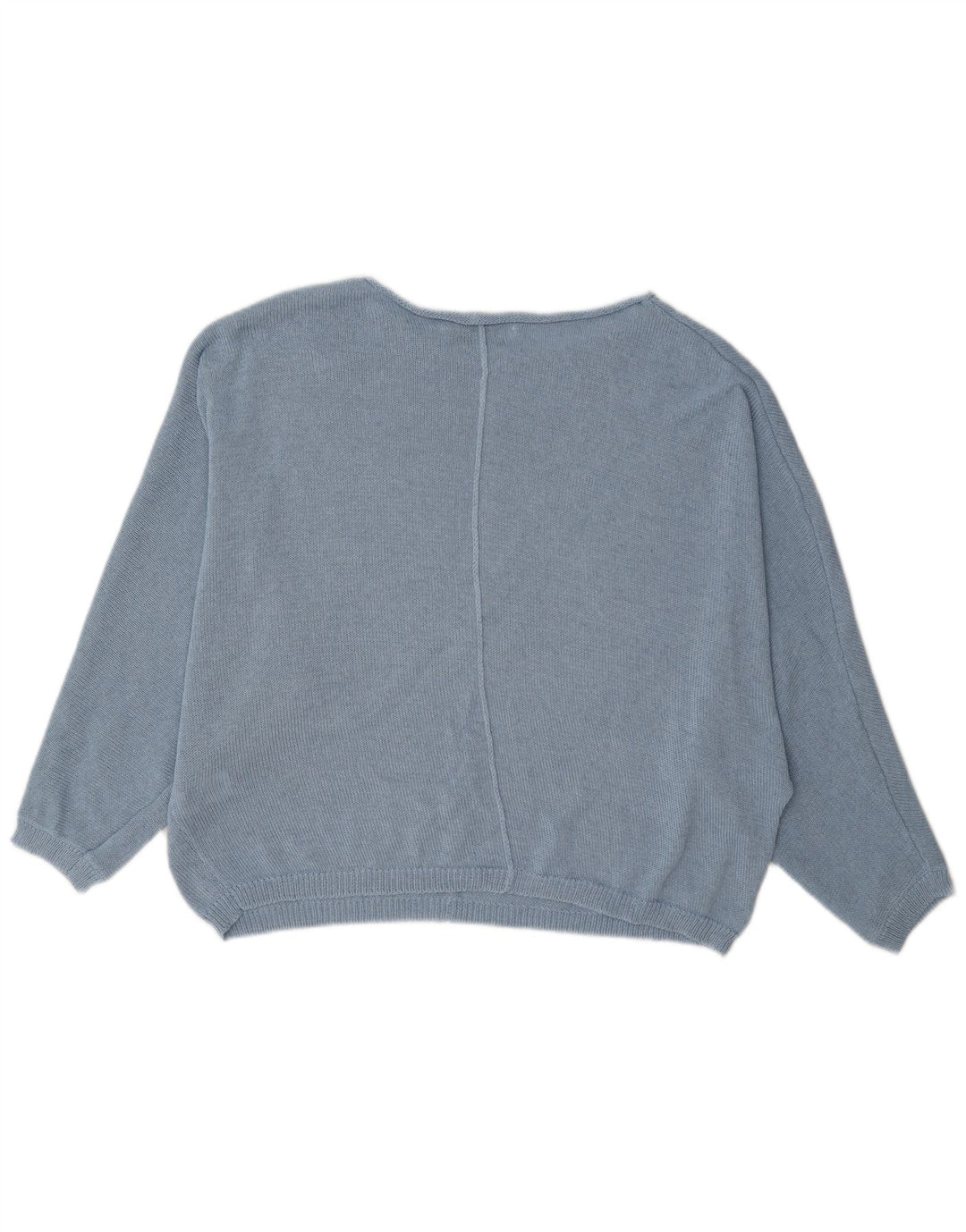 Damski sweter oversize z dekoltem w łódkę Zara UK 10, mały, niebieski poliester