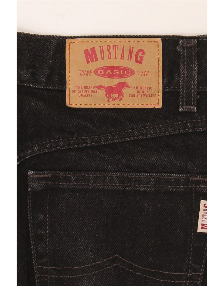 MUSTANG Womens Tapered Jeans W31 L32 Black Cotton Vintage Mustang and Second-Hand Mustang from Messina Hembry 