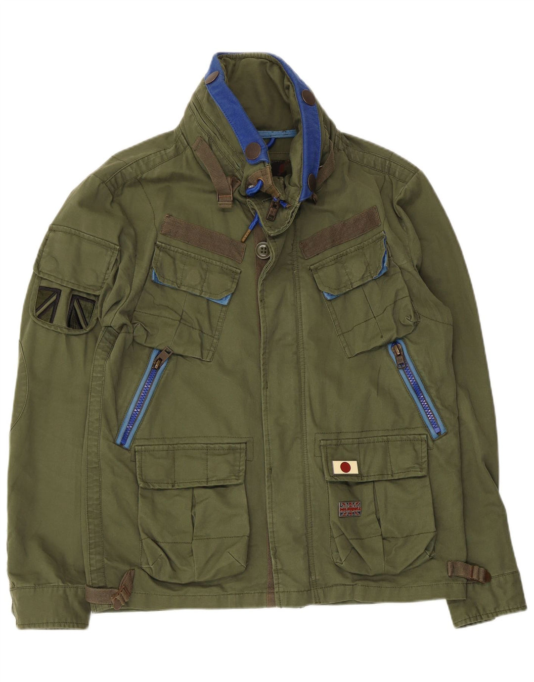 Męska kurtka użytkowa Superdry UK 38, średnia, zielona bawełna