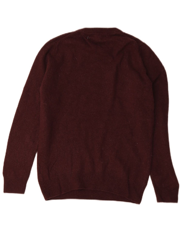Marks & Spencer Damski sweter z okrągłym dekoltem, UK 10, mały burgund