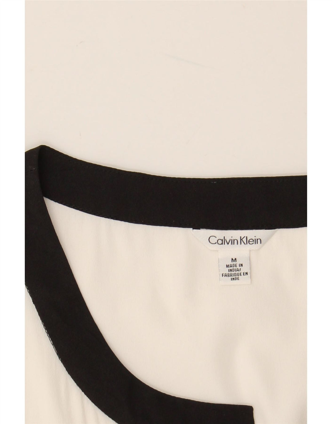 Damska bluzka bez rękawów CALVIN KLEIN UK 14 w kolorze średniej bieli
