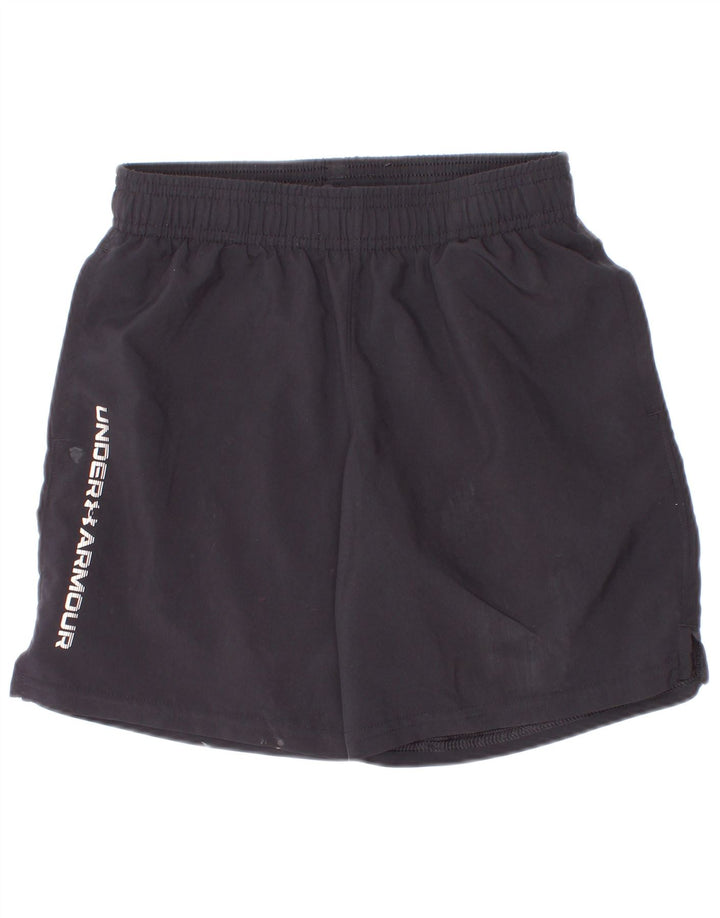 Chłopięce spodenki sportowe Under Armour z grafiką, 7-8 lat, małe, czarne, poliestrowe