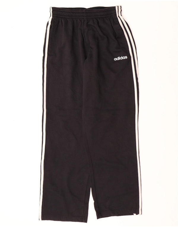 Damskie spodnie dresowe ADIDAS UK 14, duże, czarne, bawełniane