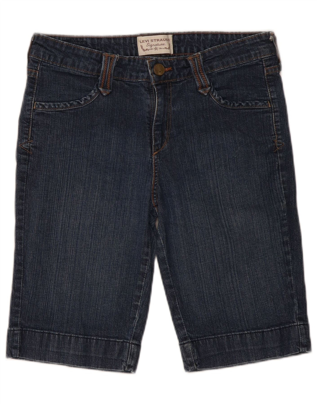 Damskie spodenki jeansowe LEVI'S Signature W32, duże, niebieskie