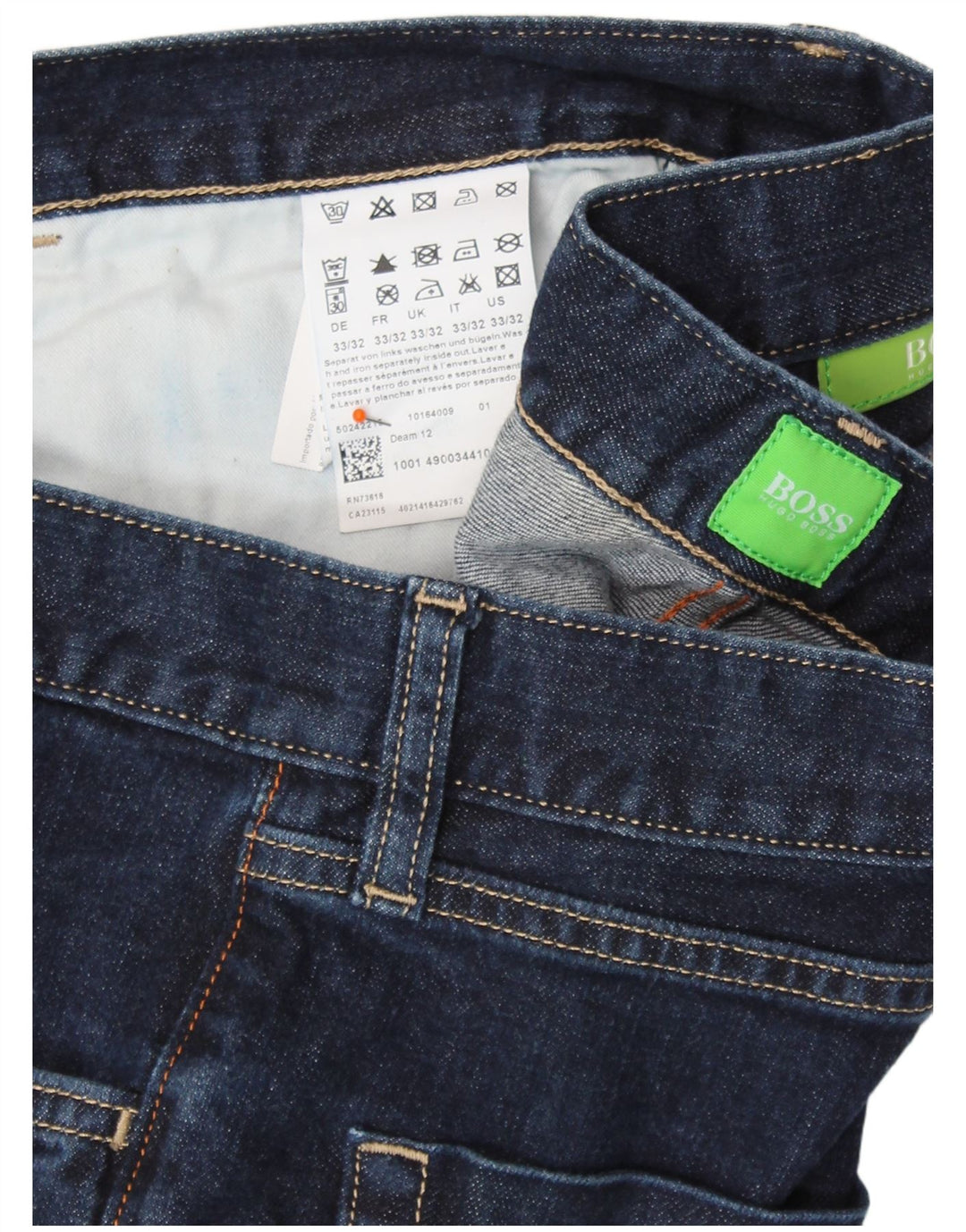 Męskie jeansy HUGO BOSS W33 L25 Granatowe, bawełniane