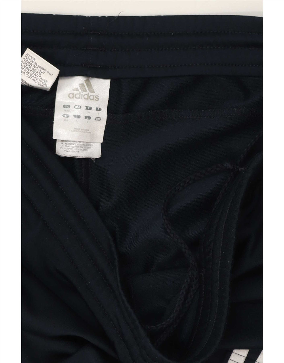 Męskie spodnie dresowe Adidas UK 38/40 Średni granatowy poliester