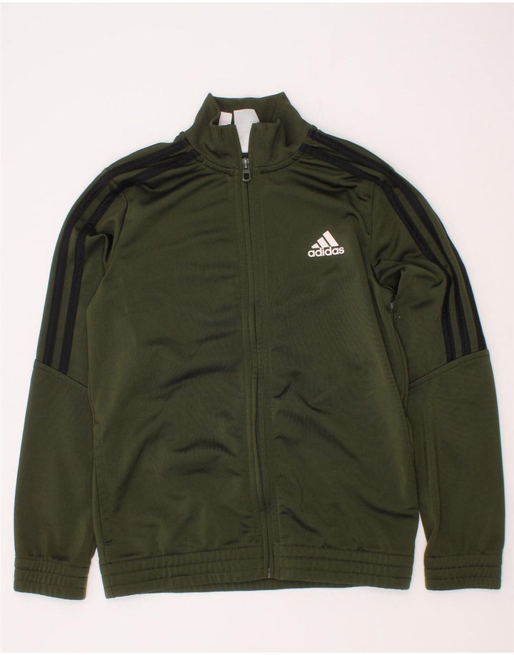 Chłopięca bluza dresowa Adidas 9-10 lat Khaki Poliester