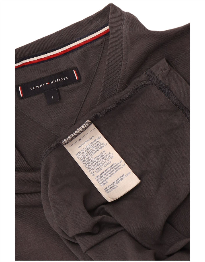 T-shirt męski Tommy Hilfiger, mały, szary, bawełniany