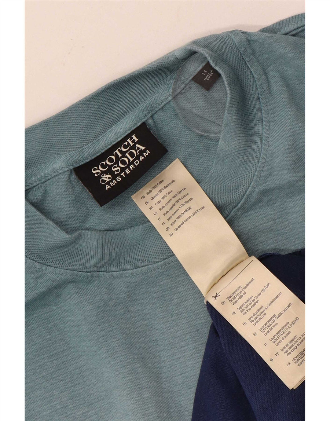T-shirt męski Scotch & Soda, średniej wielkości, wielobarwny, bawełniany krawat
