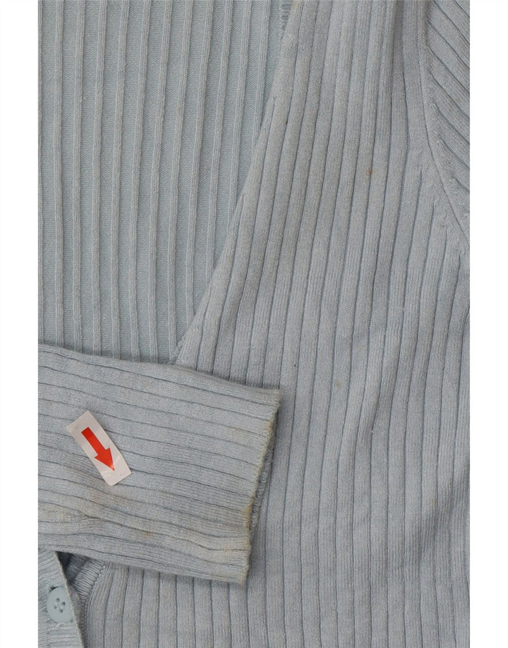 Sweter damski Zara Cardigan UK 12 Średni niebieski sztuczny jedwab