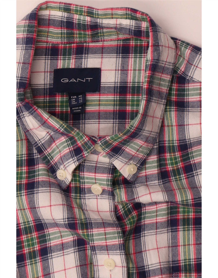 Damska koszula flanelowa oversize Gant UK 16, duża, wielokolorowa, bawełniana w kratę