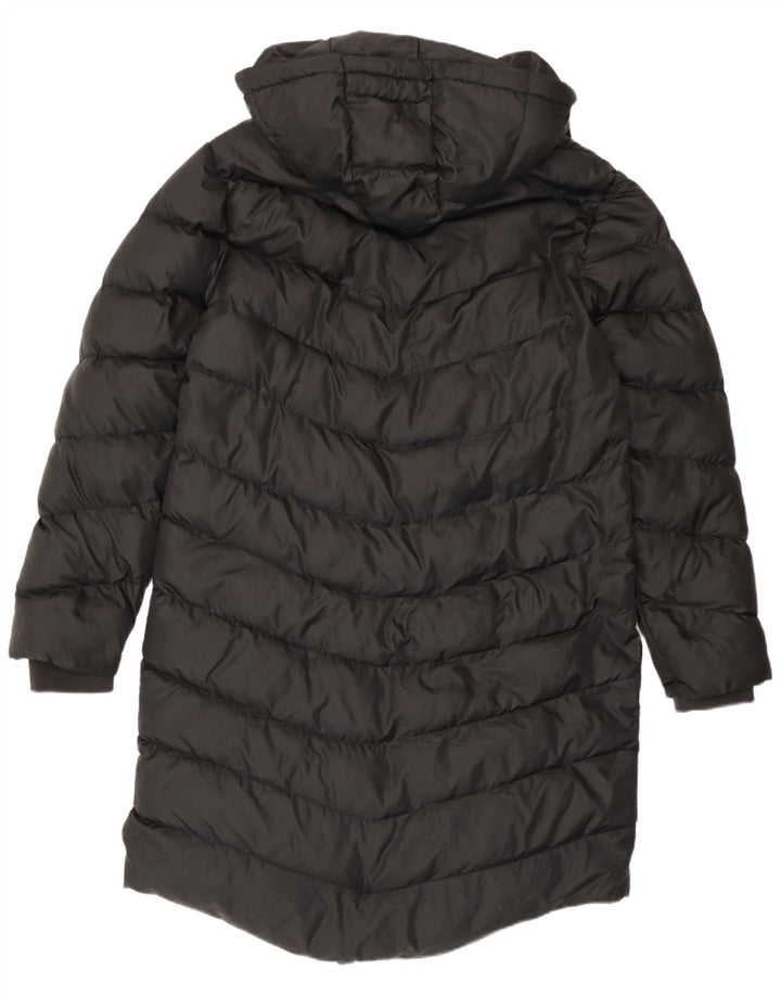 Damski płaszcz New Balance z kapturem, oversize, wyściełany UK 14, średni czarny