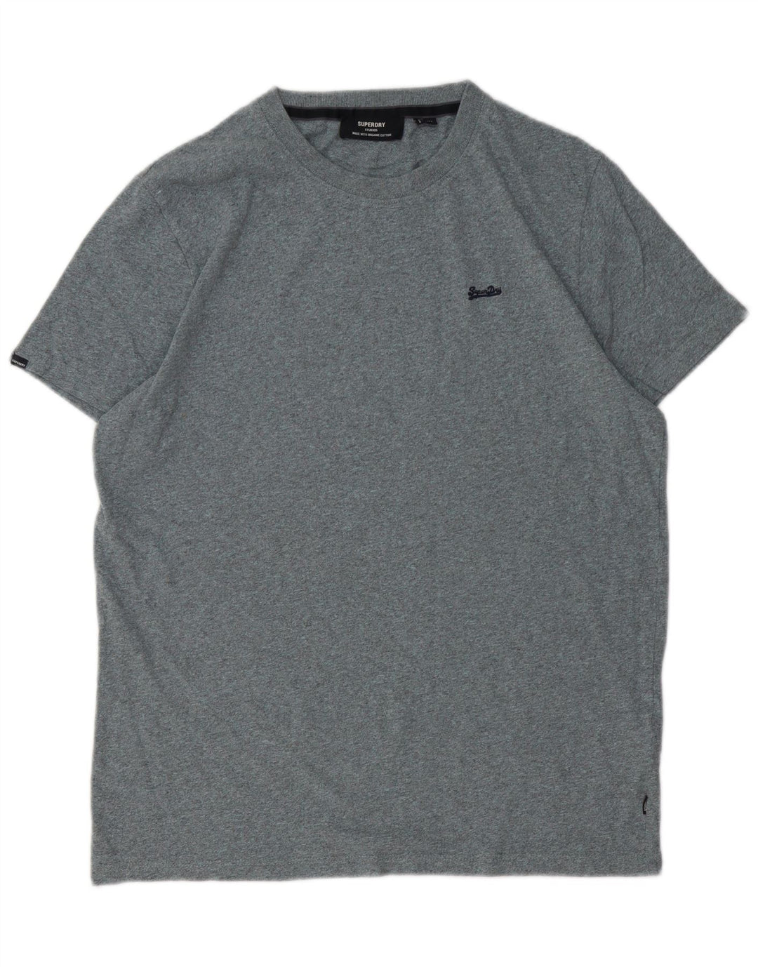 SUPERDRY Męski T-shirt Top XL, szara bawełna