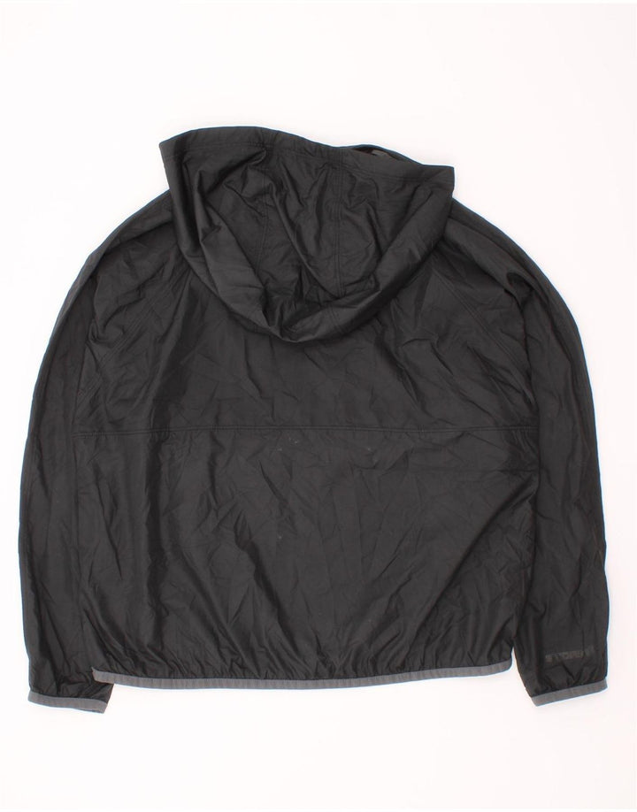 Chłopięca kurtka przeciwdeszczowa Under Armour Anorak z kapturem, 7-8 lat, mała, czarna, z poliestru