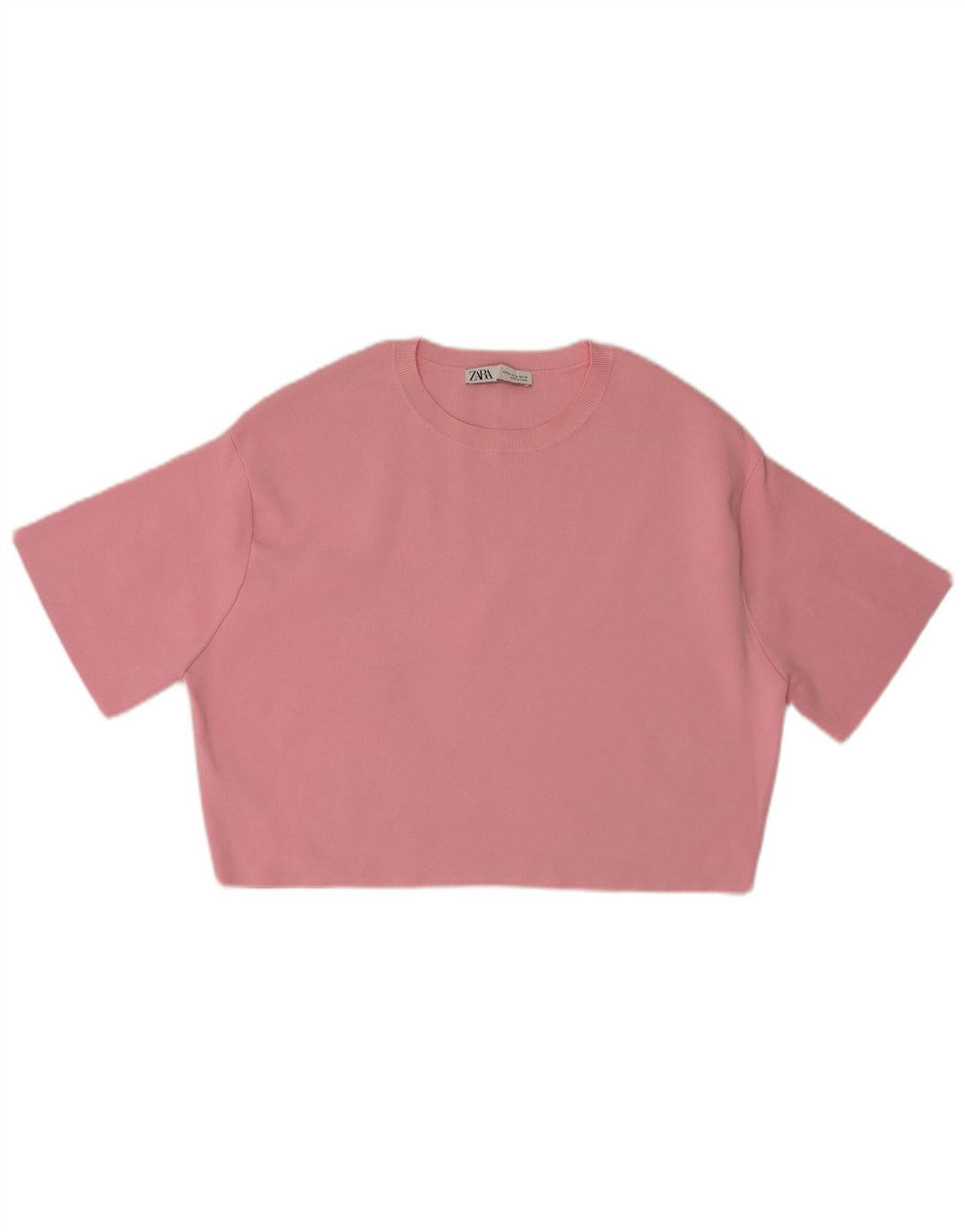 Damski krótki top Zara UK 14, średni różowy nylon