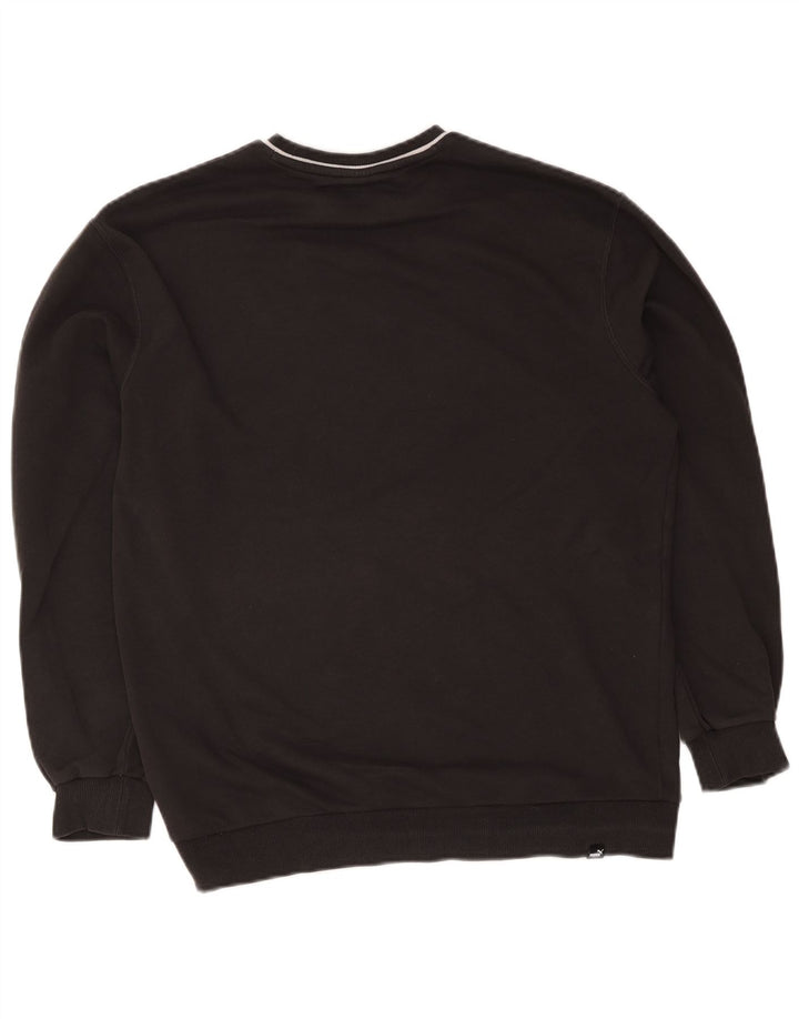 Męska bluza z grafiką Puma Jumper, średnia czarna sportowa