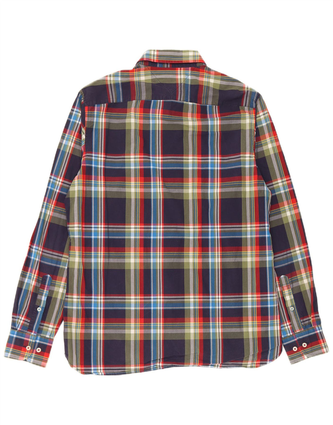 Koszula męska Tommy Hilfiger o regularnym kroju, średnia, granatowa, bawełniana w kratkę