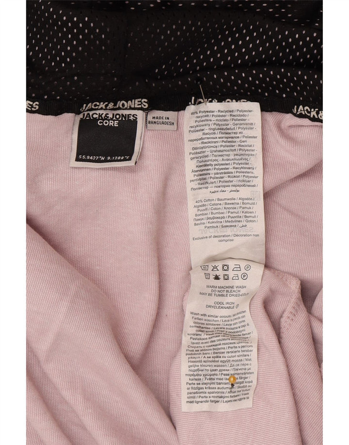 Męski sweter z kapturem i zamkiem Jack & Jones, duży, różowy poliester