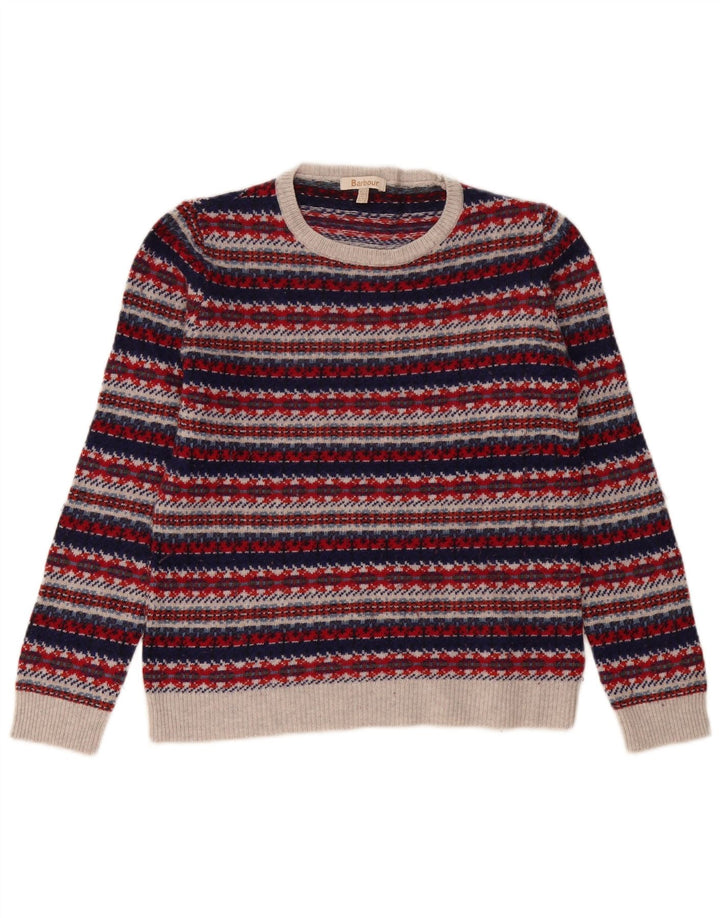 Sweter damski Barbour z okrągłym dekoltem UK 12, średni, wielokolorowy