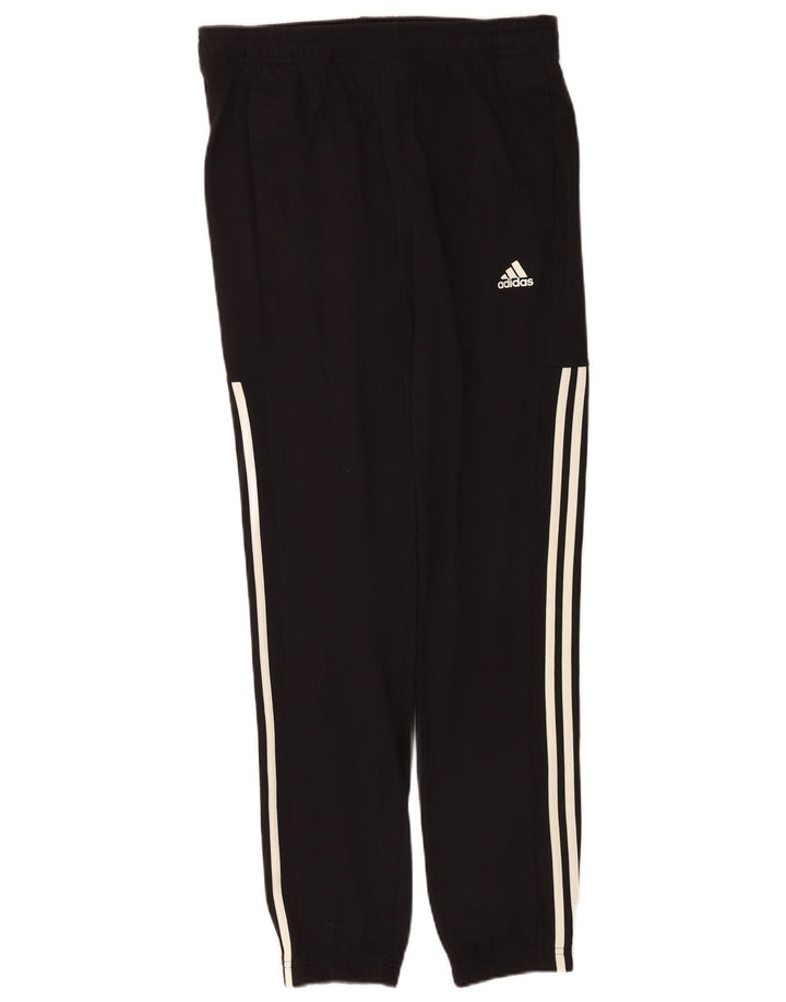 Męskie spodnie dresowe Adidas, średnie czarne, bawełniane