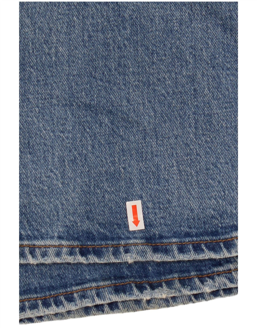 Damskie jeansy LEVI'S Ribcage z przetarciami W30 L29 Niebieska bawełna