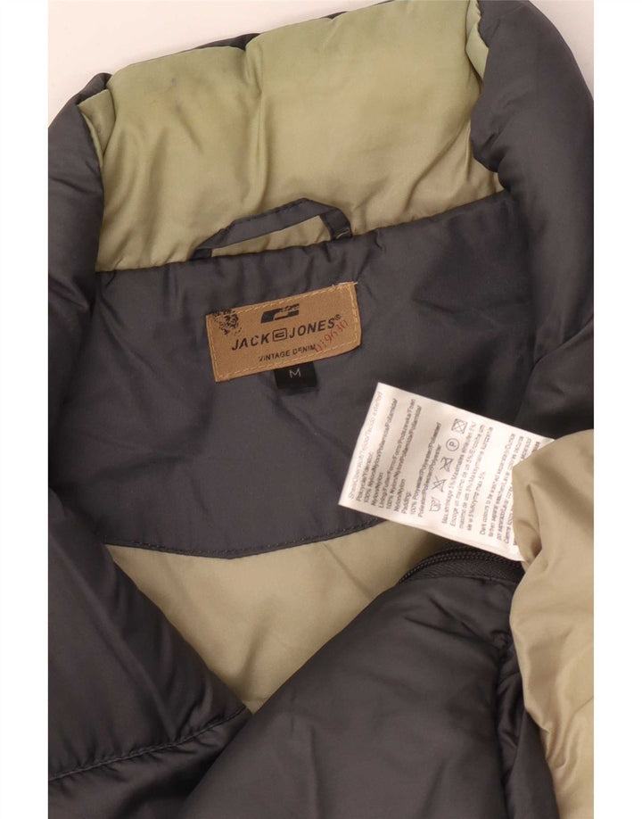 Męska wyściełana kamizelka Jack & Jones UK 14, średni szary nylon