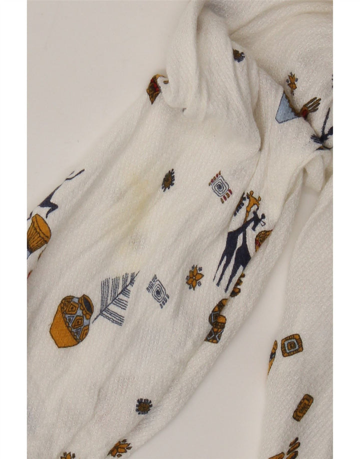 Damska prześwitująca koszula Zara UK 6 XS Biała geometryczna wiskoza