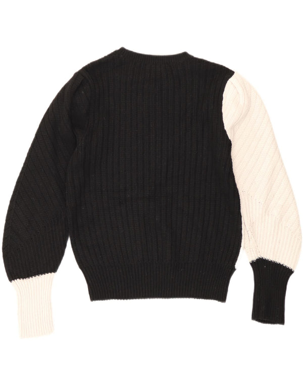 Sweter damski Marks & Spencer z okrągłym dekoltem, UK 12, średni czarny