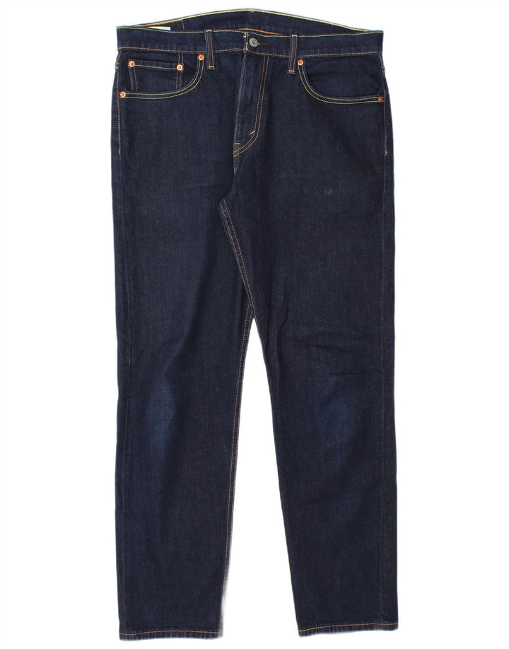 Męskie jeansy Levi's 502 Tapered W33 L32 Granatowa bawełna