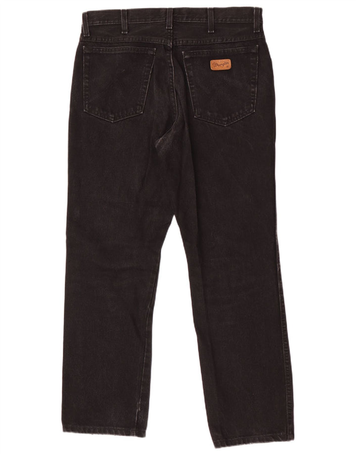 Męskie proste dżinsy Wrangler W32 L29 czarne