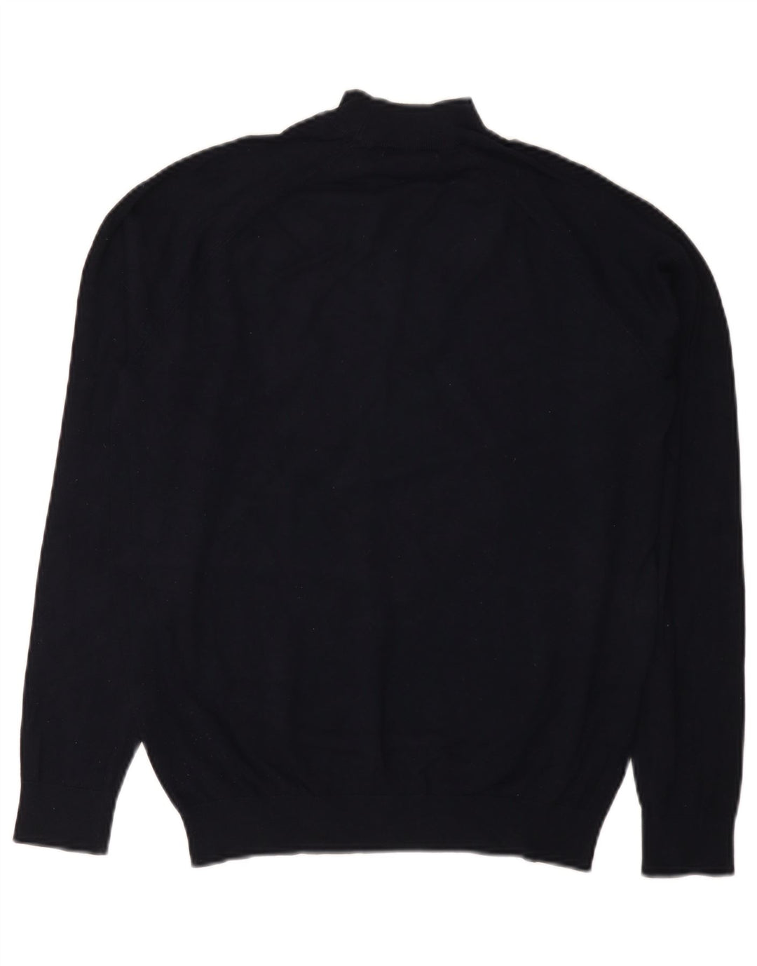 Zara Męski sweter z golfem, mały, granatowy, wiskozowy