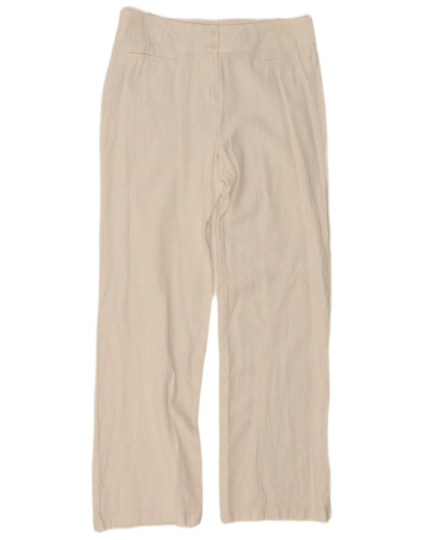Spodnie damskie Marks & Spencer o luźnym kroju UK 12 Medium W30 L30 Białe
