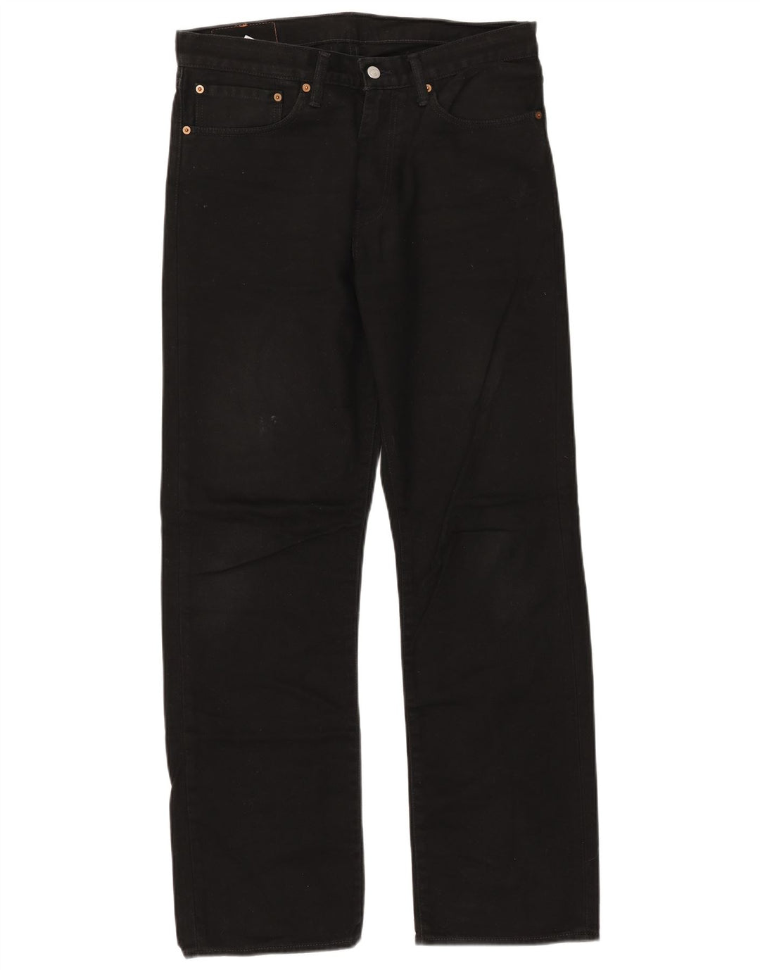 Męskie dżinsy Levi's 751 Straight W34 L32 Czarna bawełna