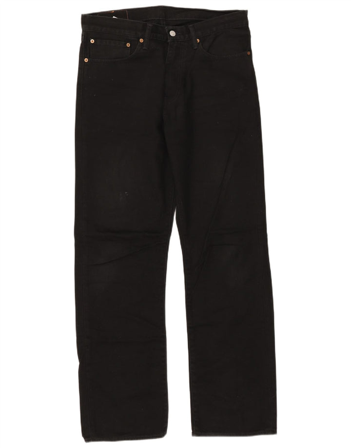 Męskie dżinsy Levi's 751 Straight W34 L32 Czarna bawełna