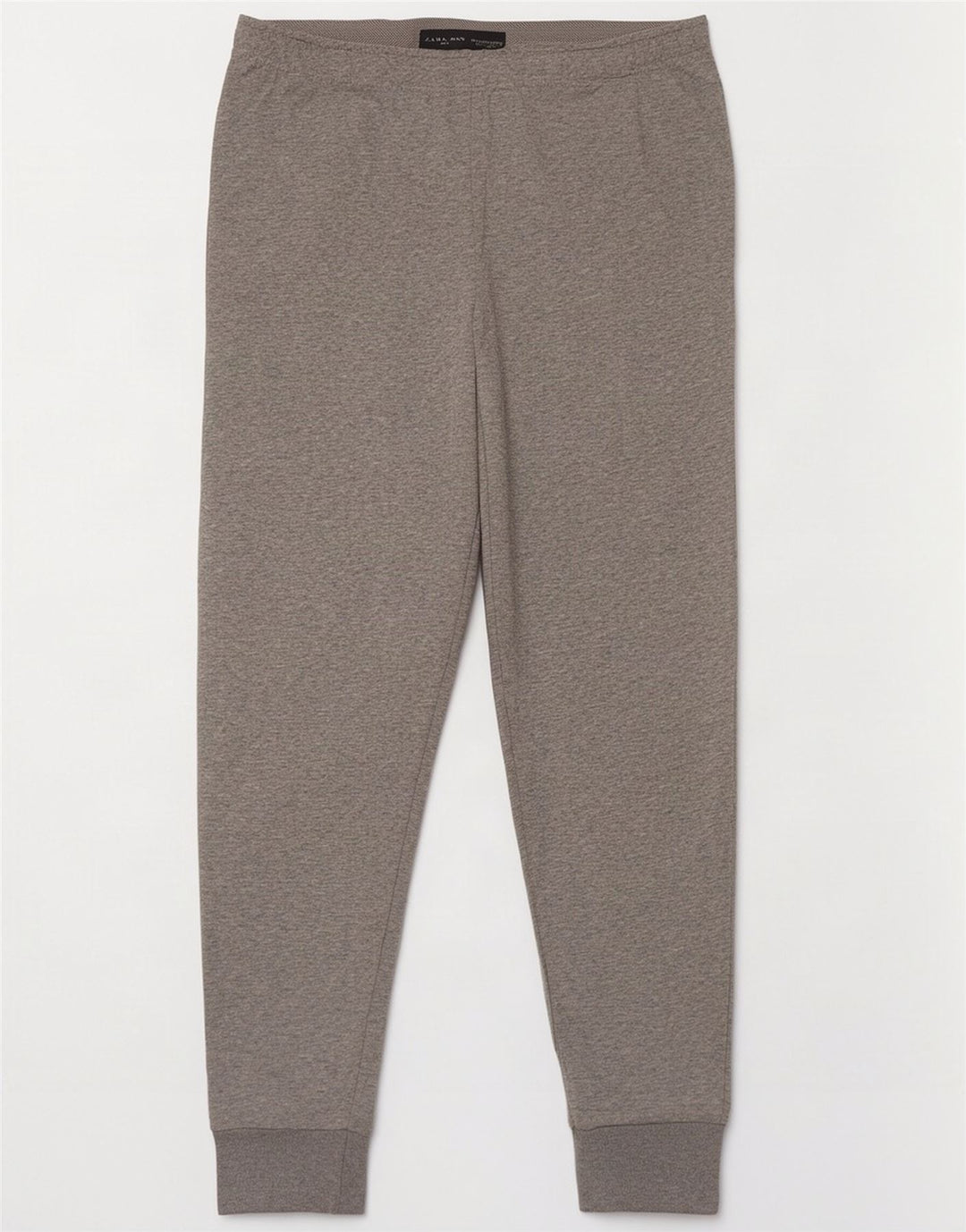 Męskie spodnie dresowe Zara Joggers, duże, szare, bawełniane w plamki