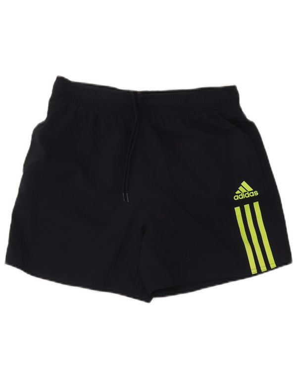 Męskie spodenki sportowe Adidas, małe, granatowe, poliestrowe