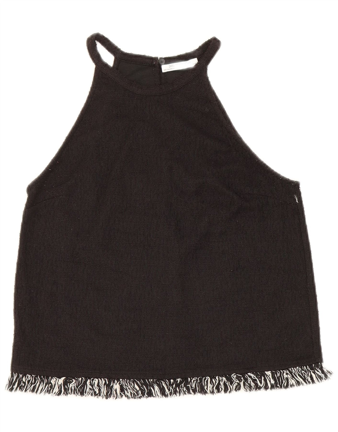 Top damski Zara Trafaluc Crop Top UK 10 Small Black