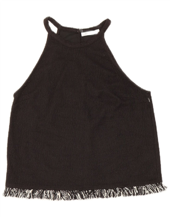 Top damski Zara Trafaluc Crop Top UK 10 Small Black