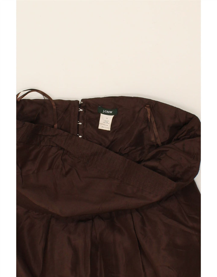 J. CREW Womens Strapless Dress US 10 Medium Brown Silk Vintage J. Crew and Second-Hand J. Crew from Messina Hembry 