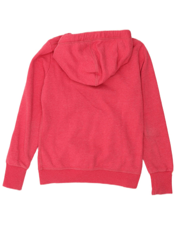 Damski sweter z kapturem i zamkiem Superdry, UK 14, średni różowy poliester