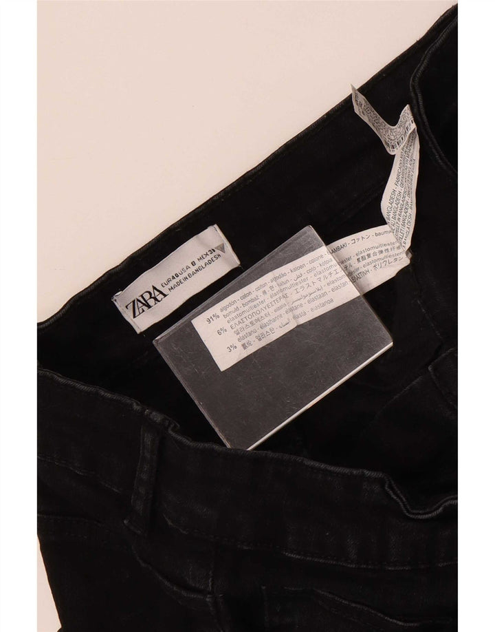Dżinsy damskie Zara EU 40 Medium W30 L28 Czarna bawełna