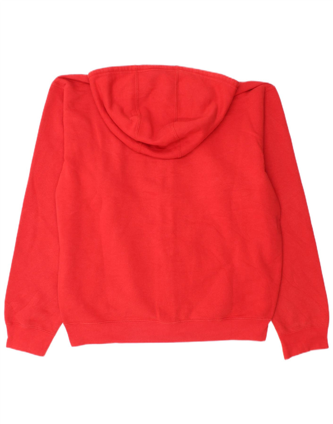 Męski sweter z kapturem i zamkiem błyskawicznym RUSSELL ATHLETIC, duży, czerwony, bawełniany