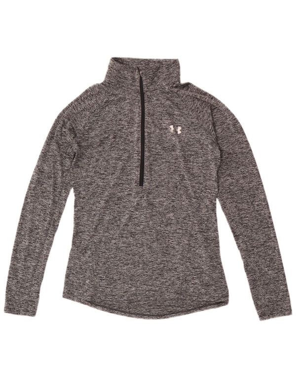 Męski dres Under Armour Heat Gear z pulowerem, mały, szary nakrapiany