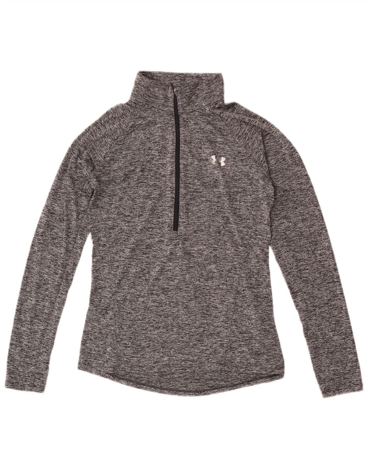 Męski dres Under Armour Heat Gear z pulowerem, mały, szary nakrapiany