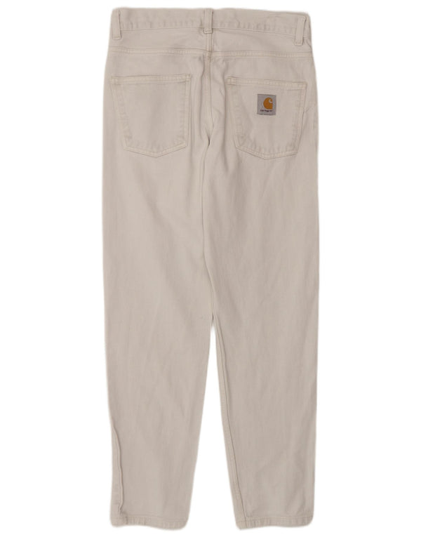 Carhartt Mens Slim Jeans W28 L28 White Cotton