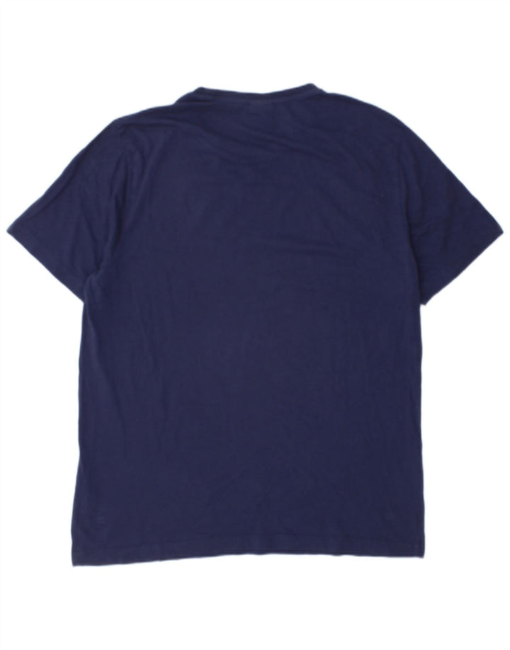 Męski T-shirt Puma z grafiką, duży, granatowy, bawełniany