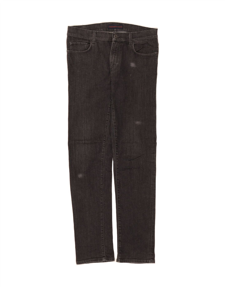 TRUSSARDI Mens Slim Jeans W33 L34 Black Vintage Trussardi and Second-Hand Trussardi from Messina Hembry 