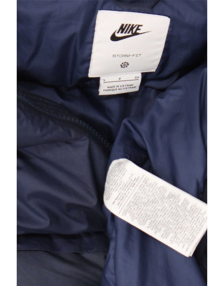 Męska wyściełana kurtka z kapturem Nike Storm-Fit UK 36, mały, granatowy, poliester