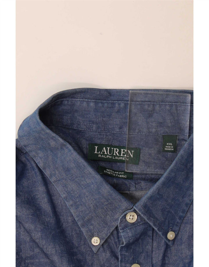 Koszula męska Ralph Lauren o regularnym kroju 2XL Granatowa, z kwiatowym elastanem