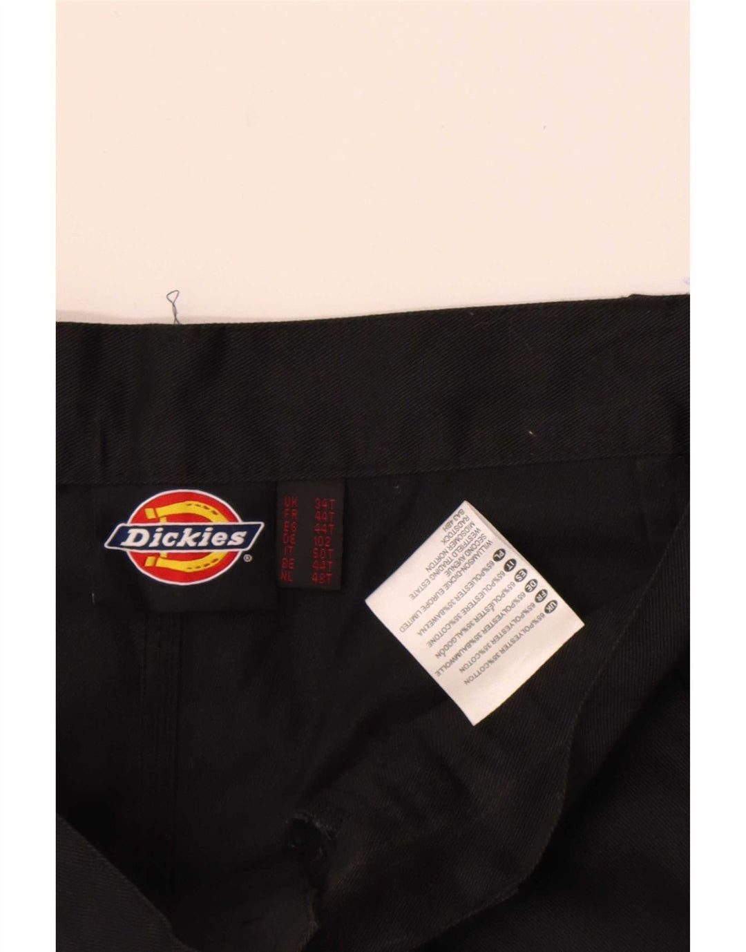 Męskie proste spodnie cargo Dickies W34 L29 Czarny poliester